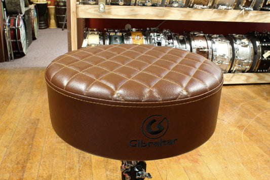 Gibraltar 9808 15″ Stitched Round Throne, Chestnut