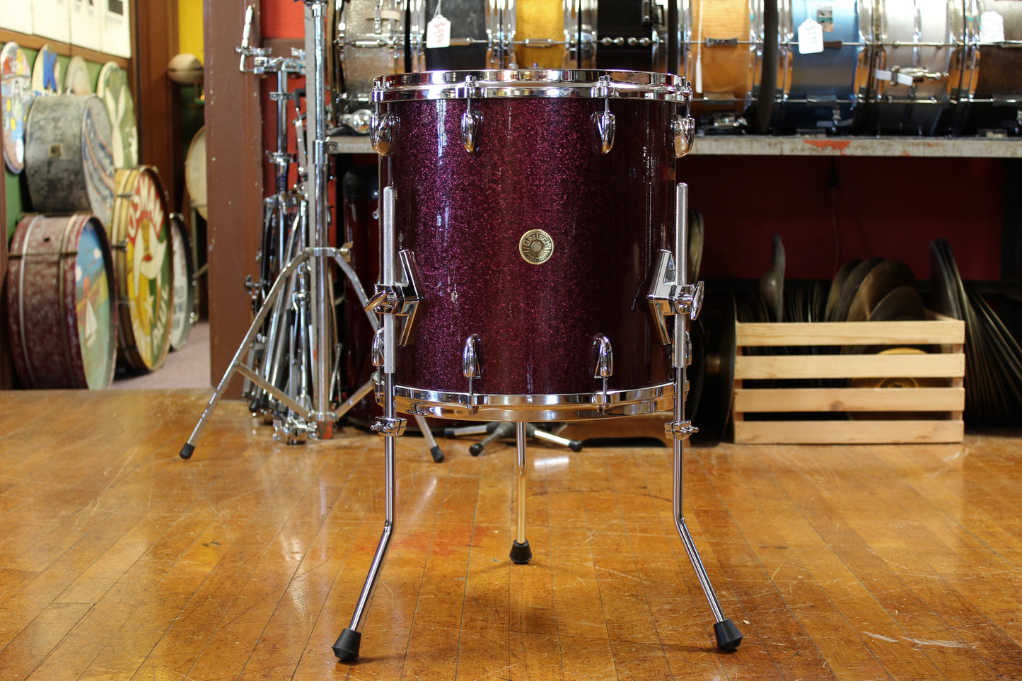 Gretsch USA Custom Outfit in Burgundy Sparkle 14x20 7x10 8x12 14x14 14x16