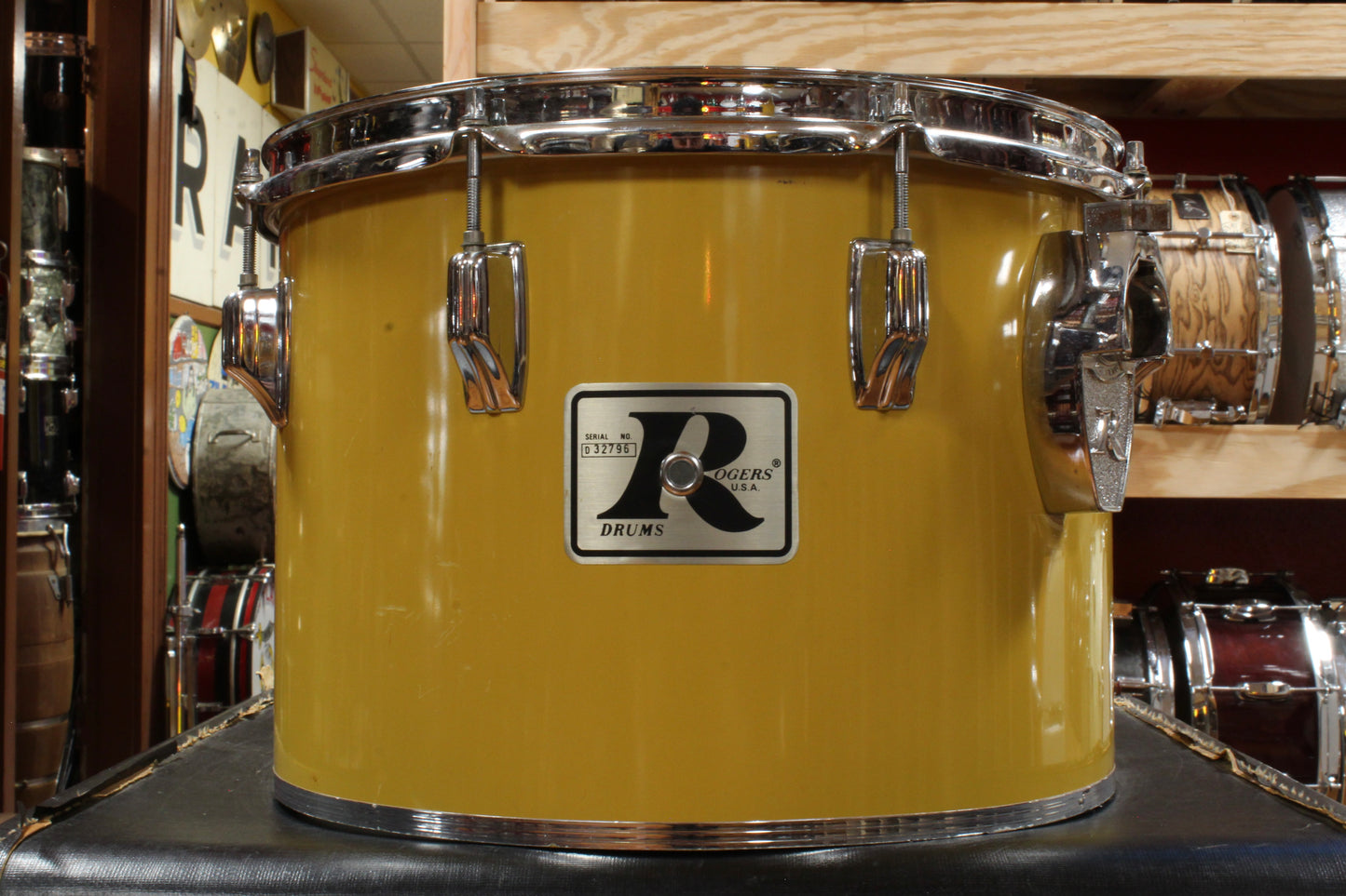 1970s Rogers 10x14 Concert Tom in Spanish Gold