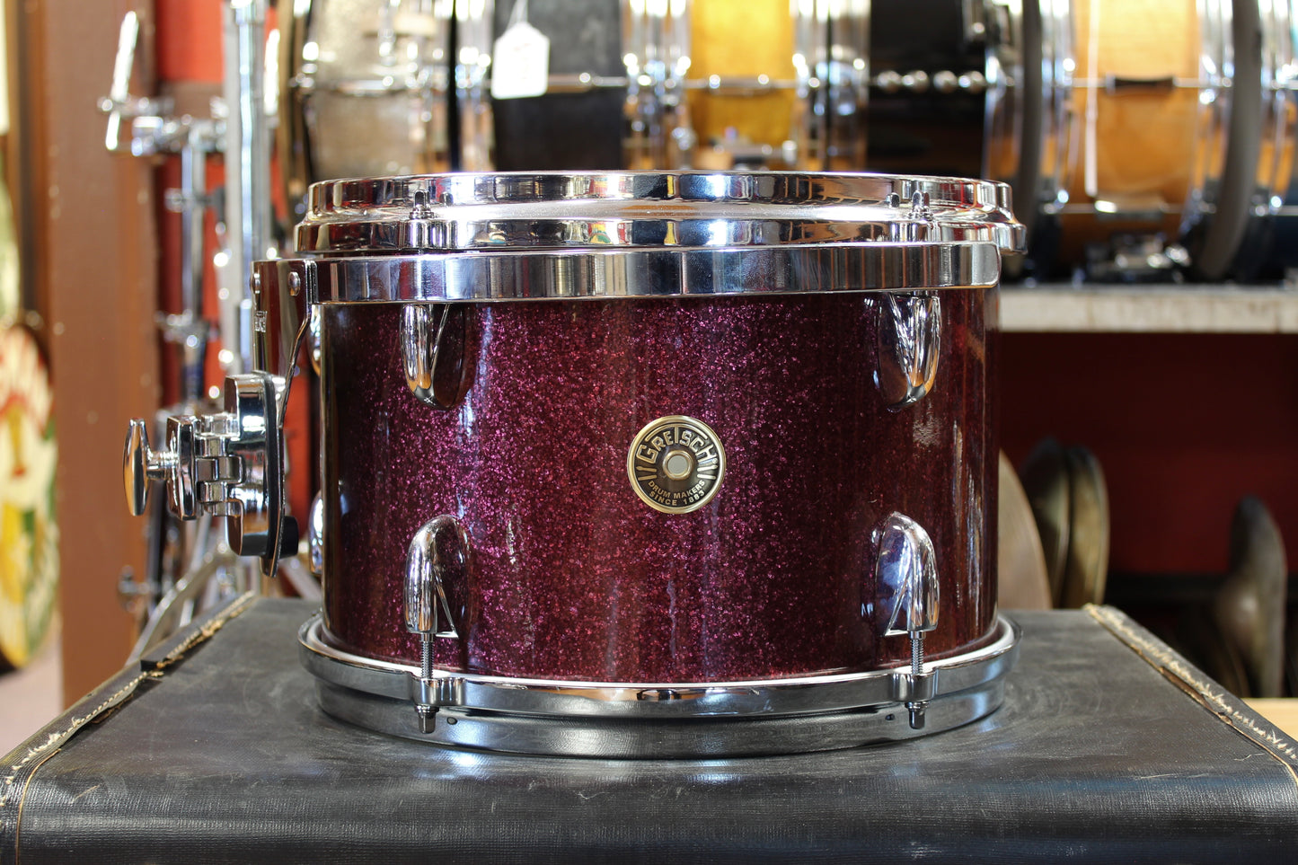 Gretsch USA Custom Outfit in Burgundy Sparkle 14x20 7x10 8x12 14x14 14x16