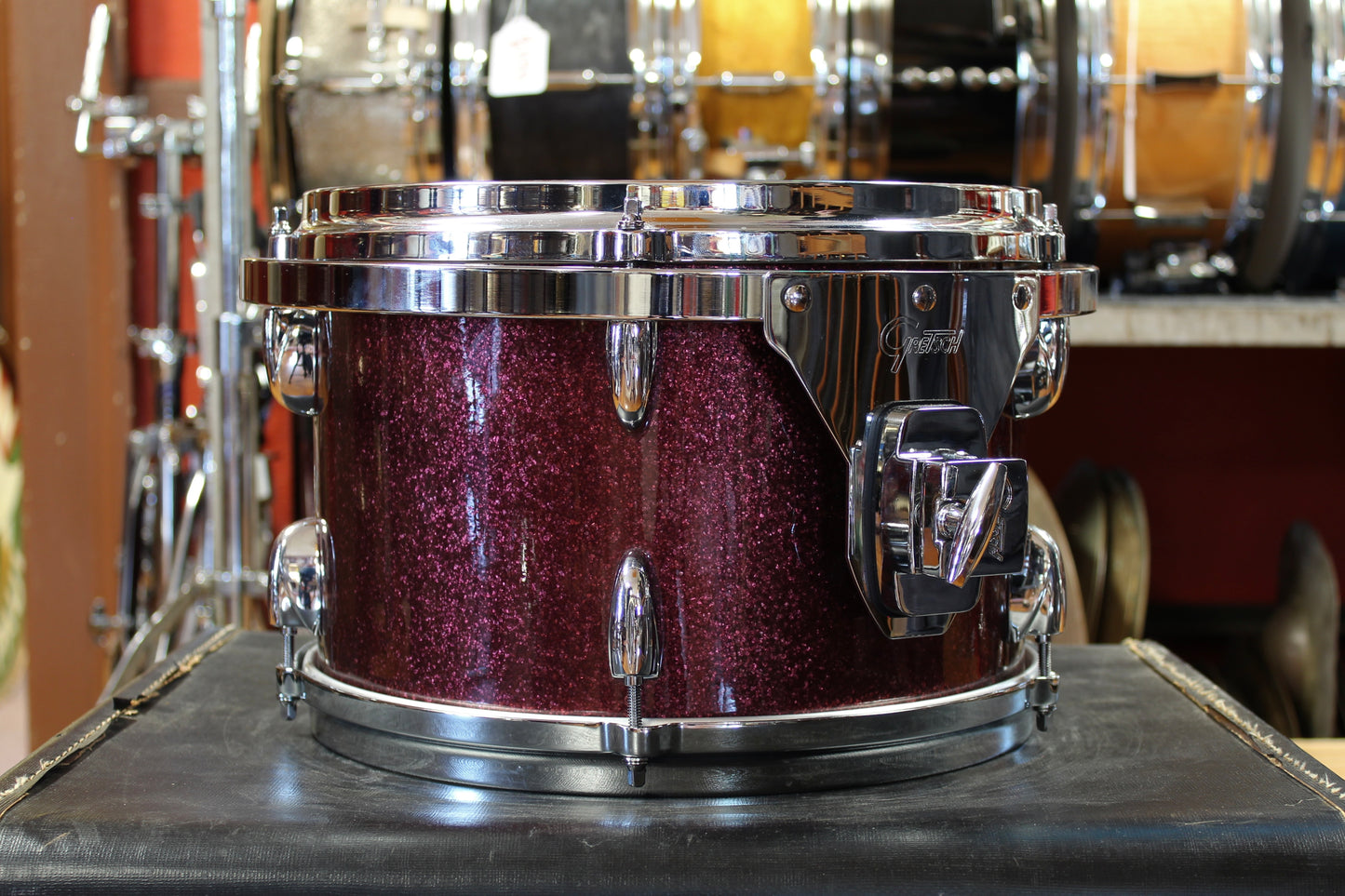 Gretsch USA Custom Outfit in Burgundy Sparkle 14x20 7x10 8x12 14x14 14x16