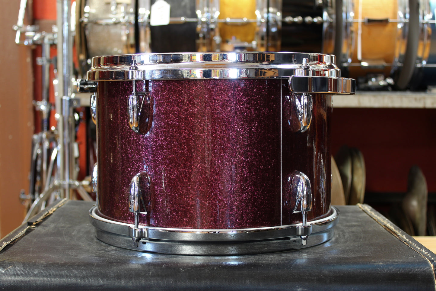 Gretsch USA Custom Outfit in Burgundy Sparkle 14x20 7x10 8x12 14x14 14x16