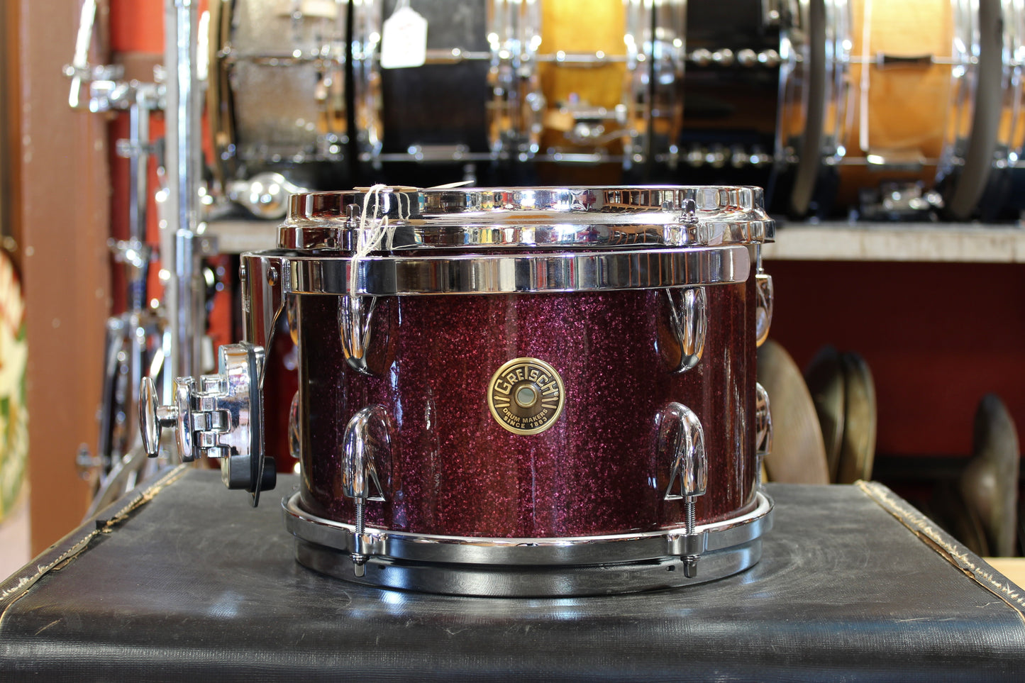 Gretsch USA Custom Outfit in Burgundy Sparkle 14x20 7x10 8x12 14x14 14x16