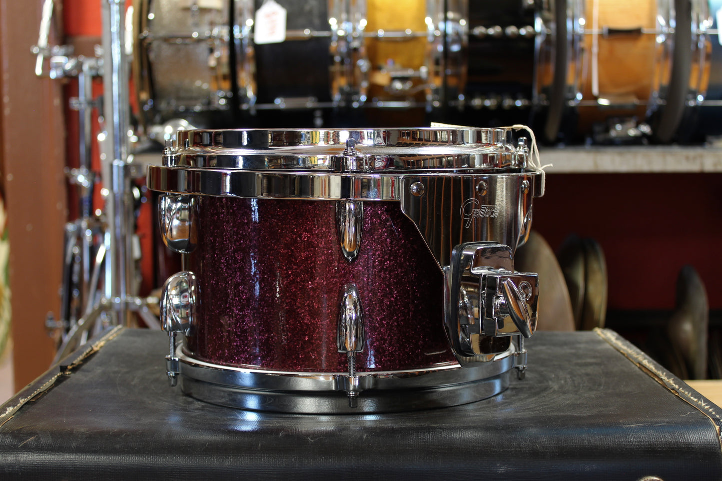 Gretsch USA Custom Outfit in Burgundy Sparkle 14x20 7x10 8x12 14x14 14x16