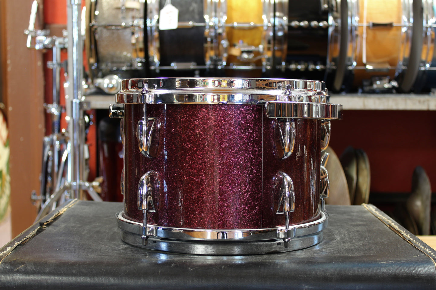 Gretsch USA Custom Outfit in Burgundy Sparkle 14x20 7x10 8x12 14x14 14x16