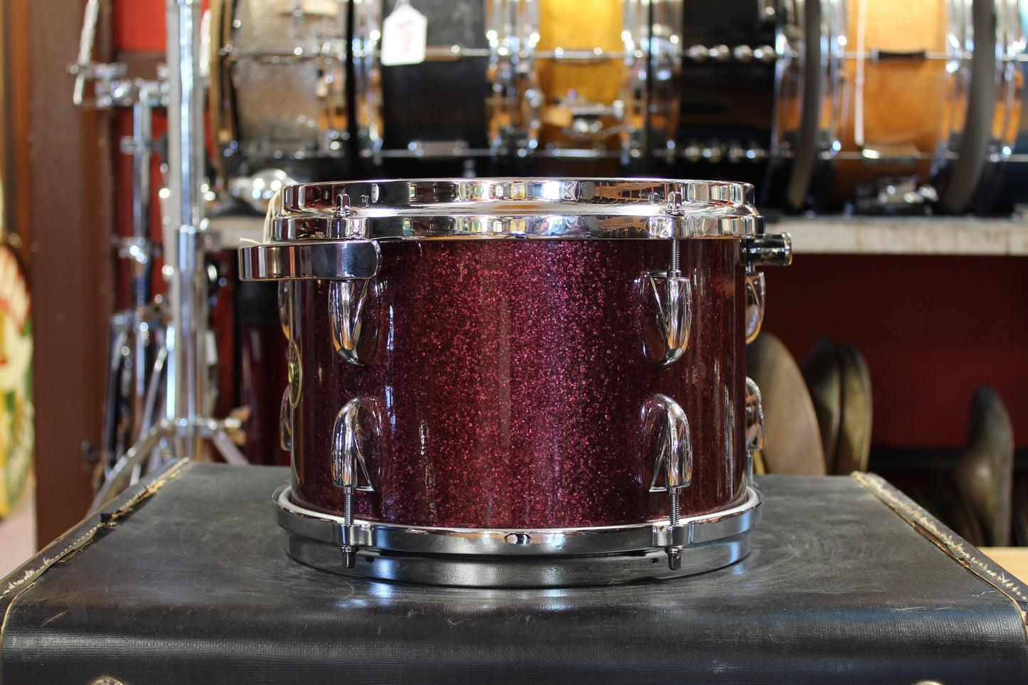 Gretsch USA Custom Outfit in Burgundy Sparkle 14x20 7x10 8x12 14x14 14x16