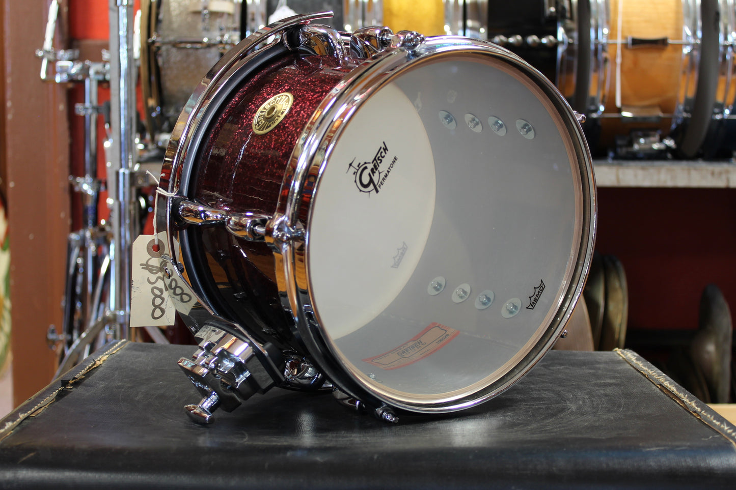 Gretsch USA Custom Outfit in Burgundy Sparkle 14x20 7x10 8x12 14x14 14x16