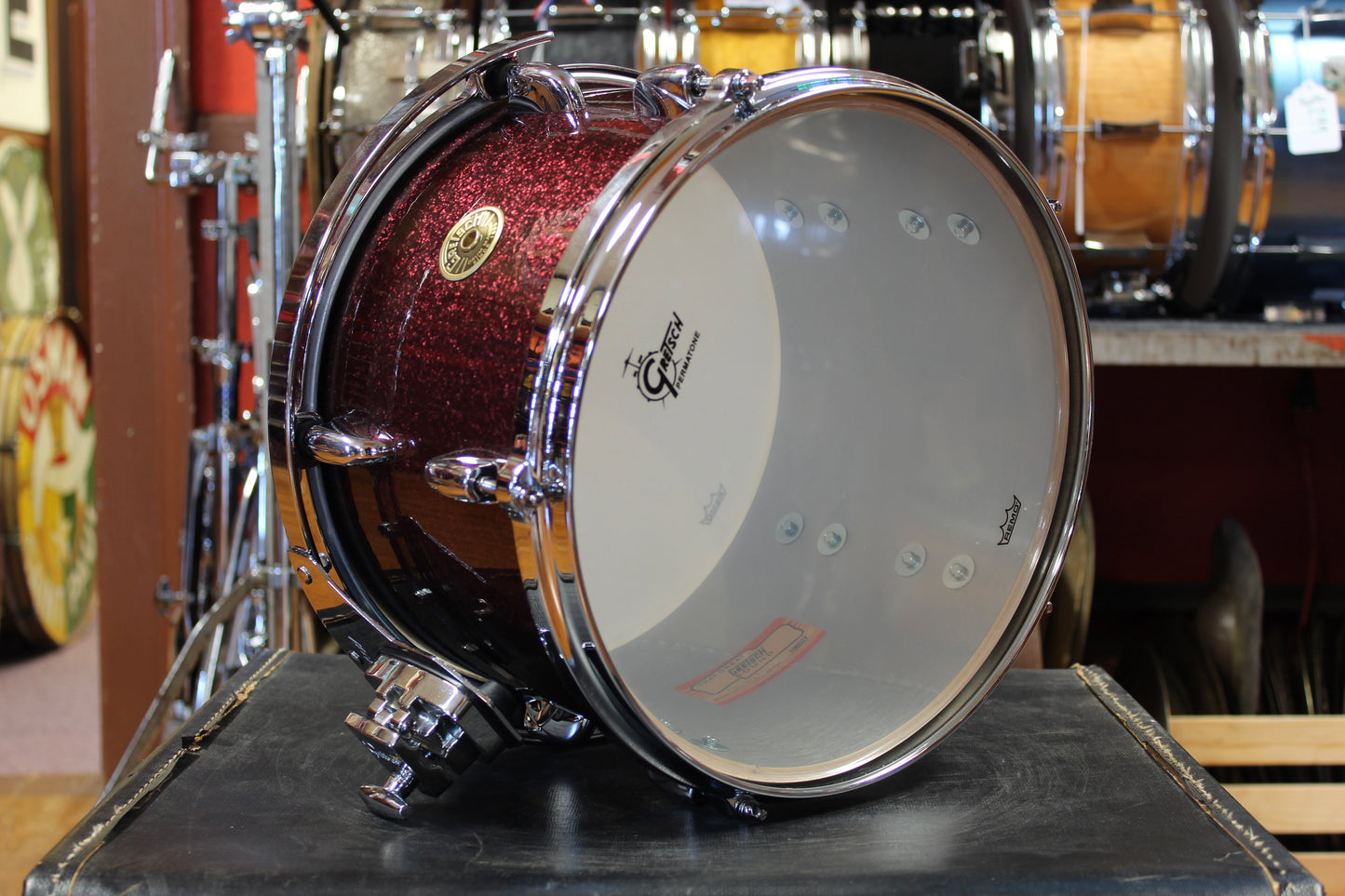 Gretsch USA Custom Outfit in Burgundy Sparkle 14x20 7x10 8x12 14x14 14x16