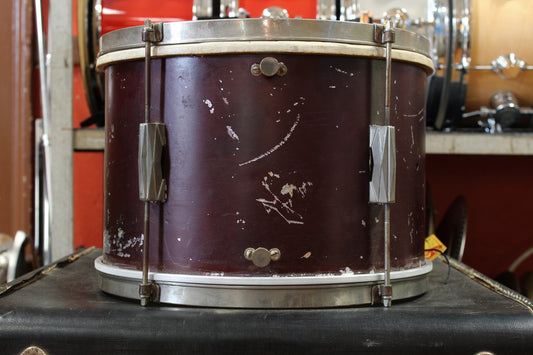 1940s Gretsch 9x13 Tom in Burgundy Lacquer