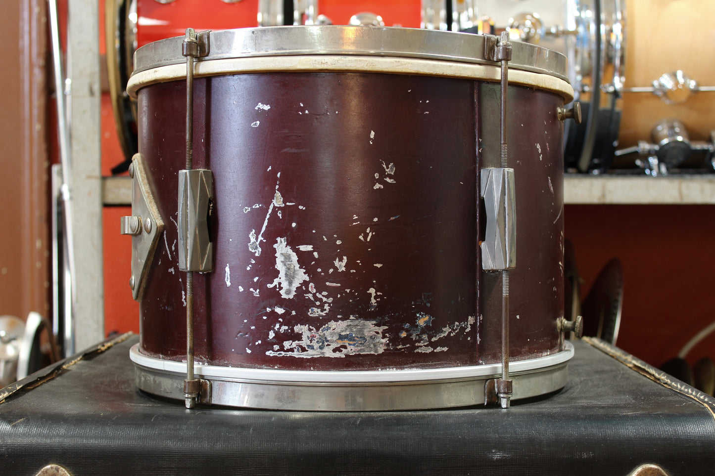 1940s Gretsch 9x13 Tom in Burgundy Lacquer