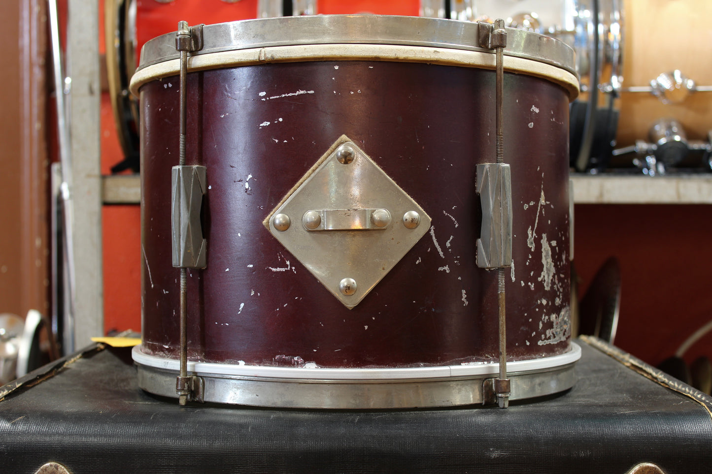 1940s Gretsch 9x13 Tom in Burgundy Lacquer
