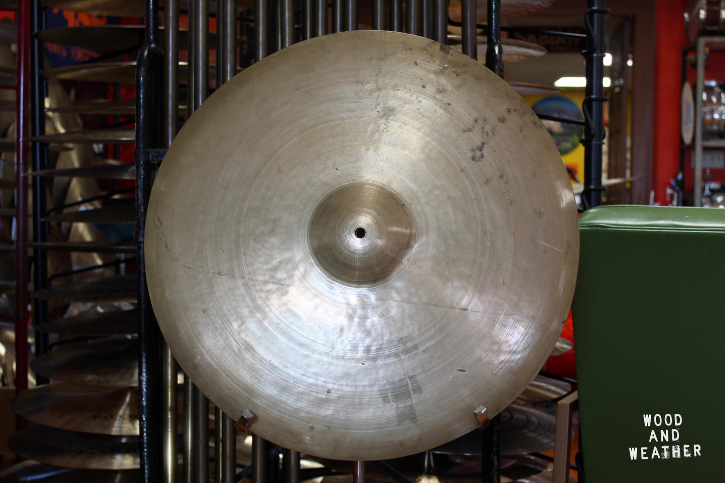 1940s A. Zildjian 21" Trans Stamp Ride Cymbal 2300g – Lathed by Jesse Simpson