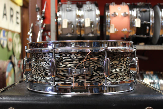 1960s Rogers 5x14 Holiday Snare Drum in Black Onyx