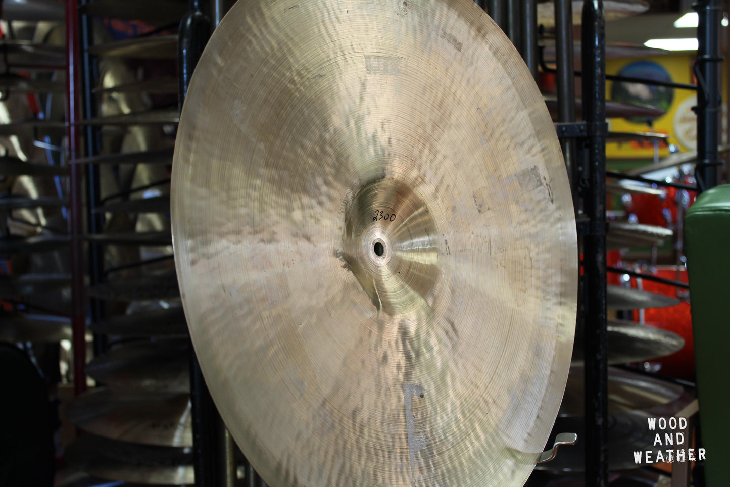 1940s A. Zildjian 21" Trans Stamp Ride Cymbal 2300g – Lathed by Jesse Simpson