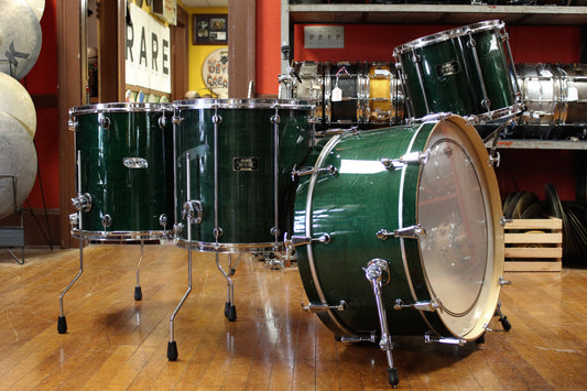 00's Mapex Mars Pro Series Outfit in Transparent Emerald Green 12x24 10x13 16x16 16x18