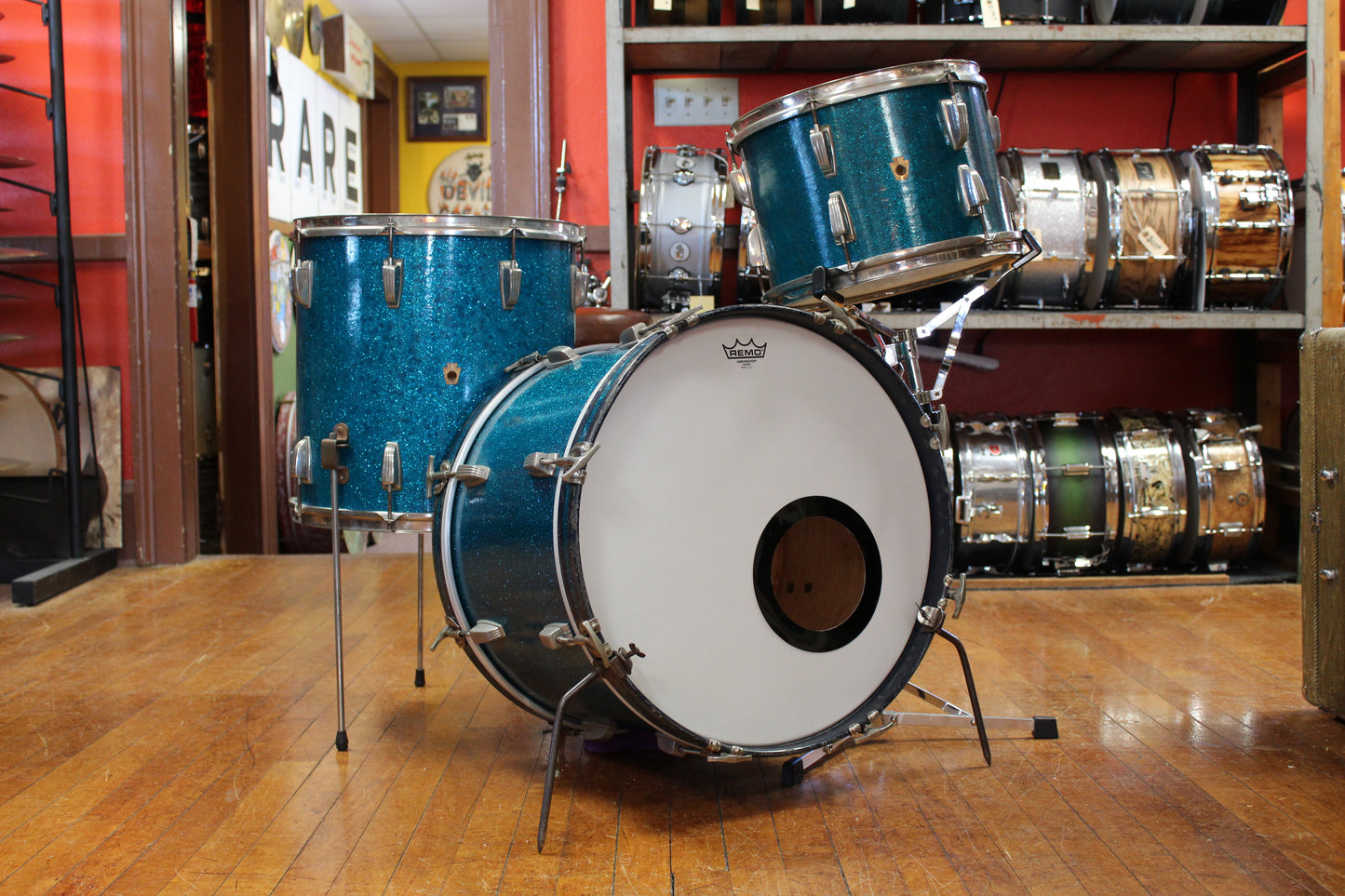 1950s WFL Outfit in Aqua Sparkle 14x20 9x13 16x16