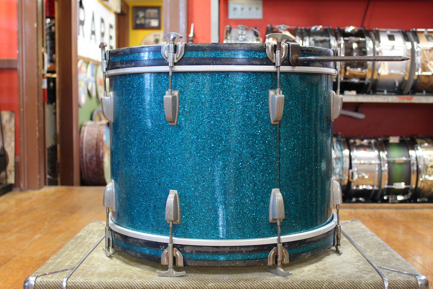 1950s WFL Outfit in Aqua Sparkle 14x20 9x13 16x16