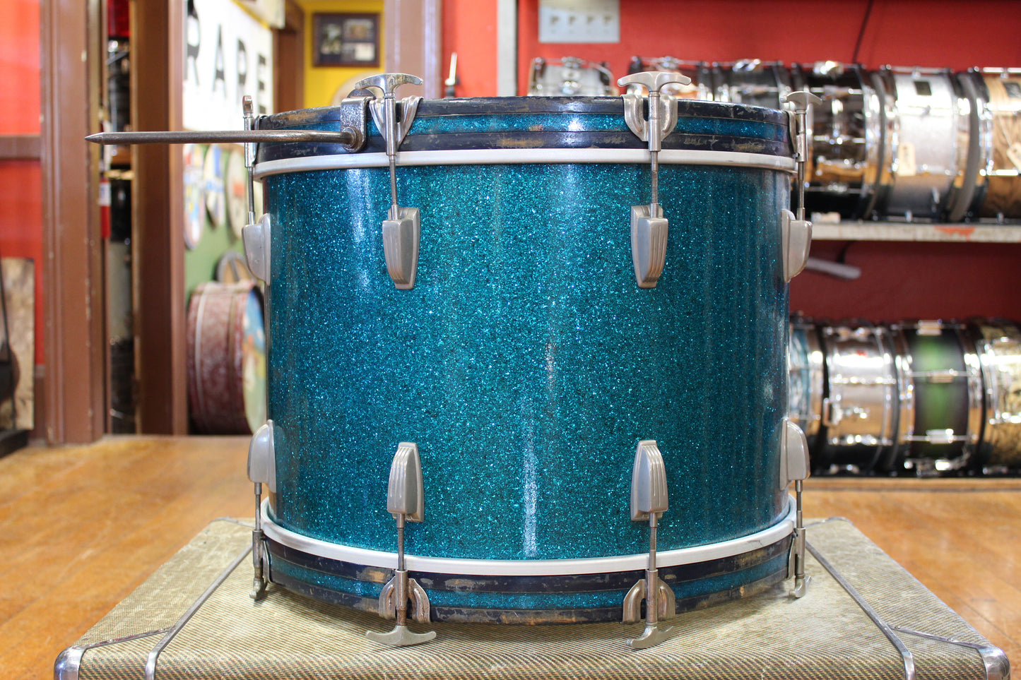 1950s WFL Outfit in Aqua Sparkle 14x20 9x13 16x16