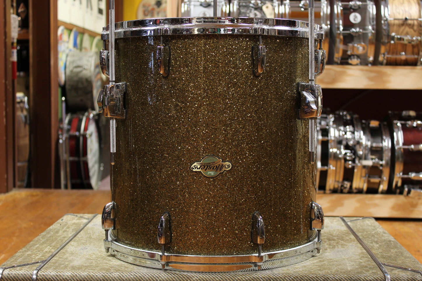Pearl Masters Maple Outfit in Bronze Sparkle 18x24 9x13 16x16