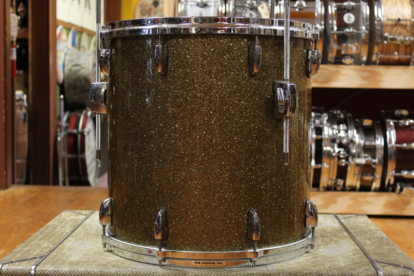 Pearl Masters Maple Outfit in Bronze Sparkle 18x24 9x13 16x16
