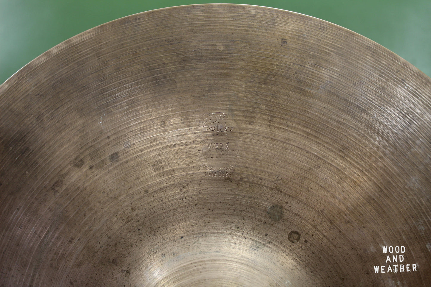 1930-40s A. Zildjian 12" First Stamp Hi-Hat Cymbals 320/340g