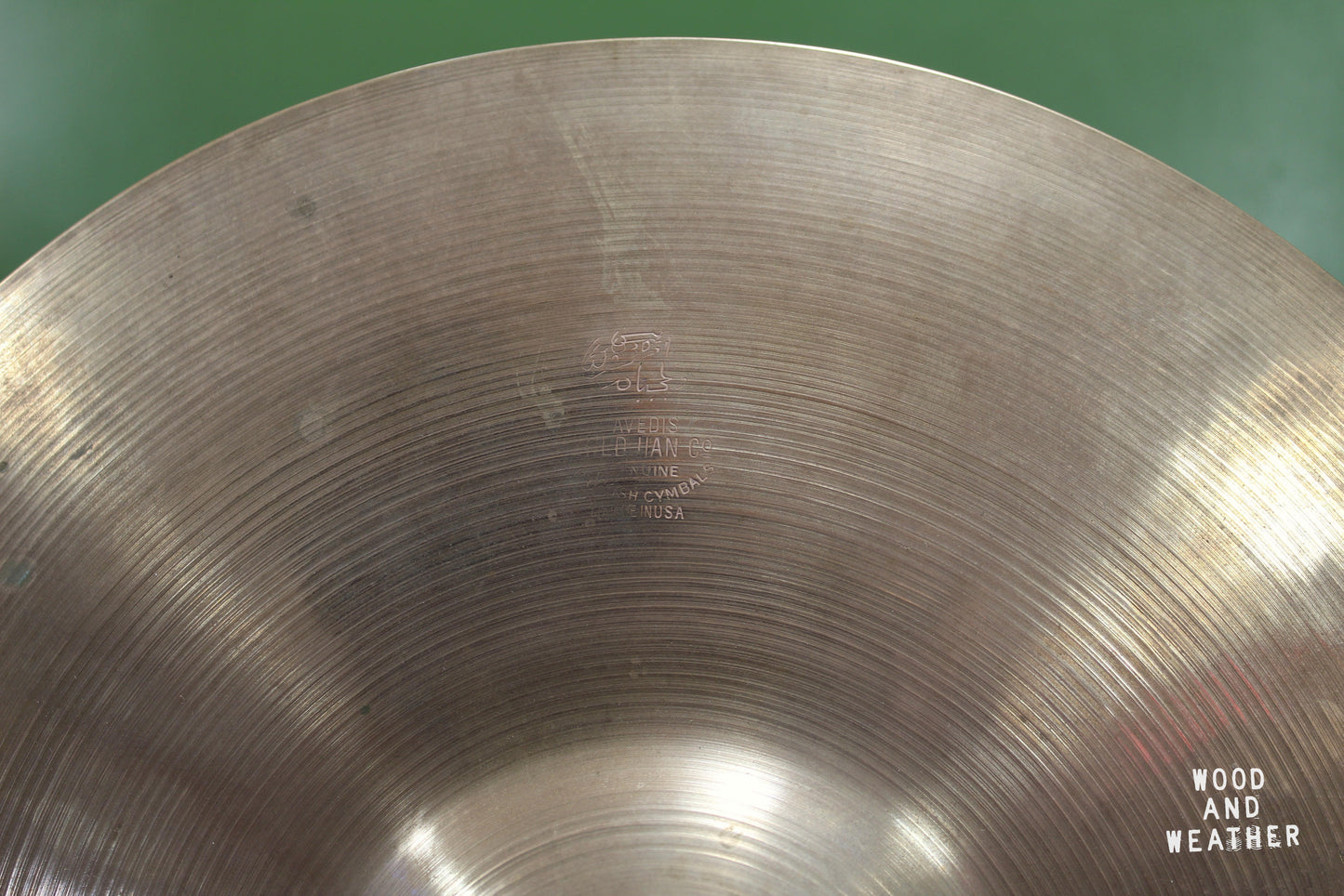 1930-40s A. Zildjian 12" First Stamp Hi-Hat Cymbals 320/340g