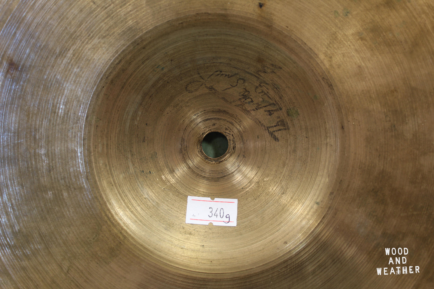 1930-40s A. Zildjian 12" First Stamp Hi-Hat Cymbals 320/340g