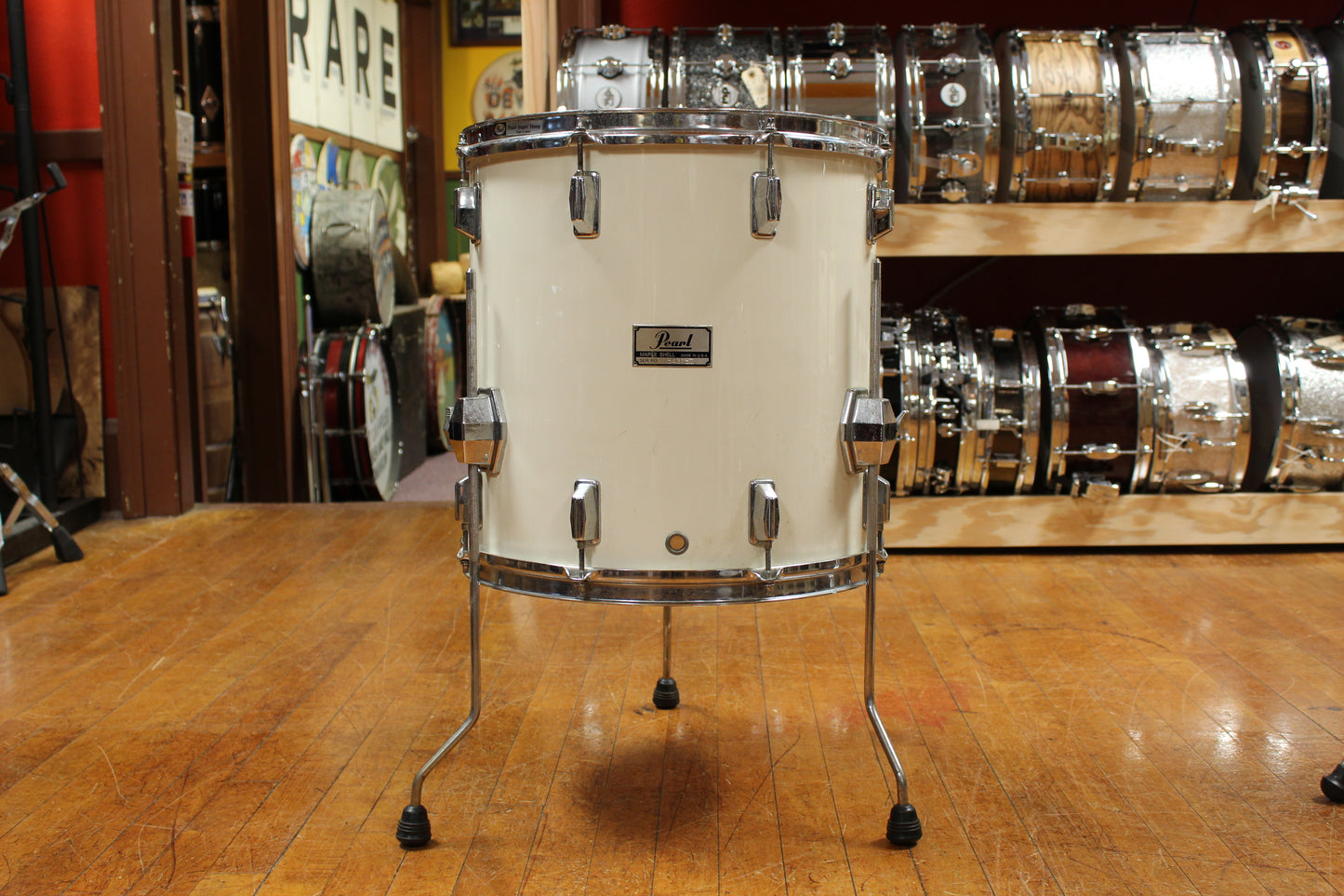 1980s Pearl Maple Shell Outfit in White Gloss 14x20 8x12 9x13 16x16