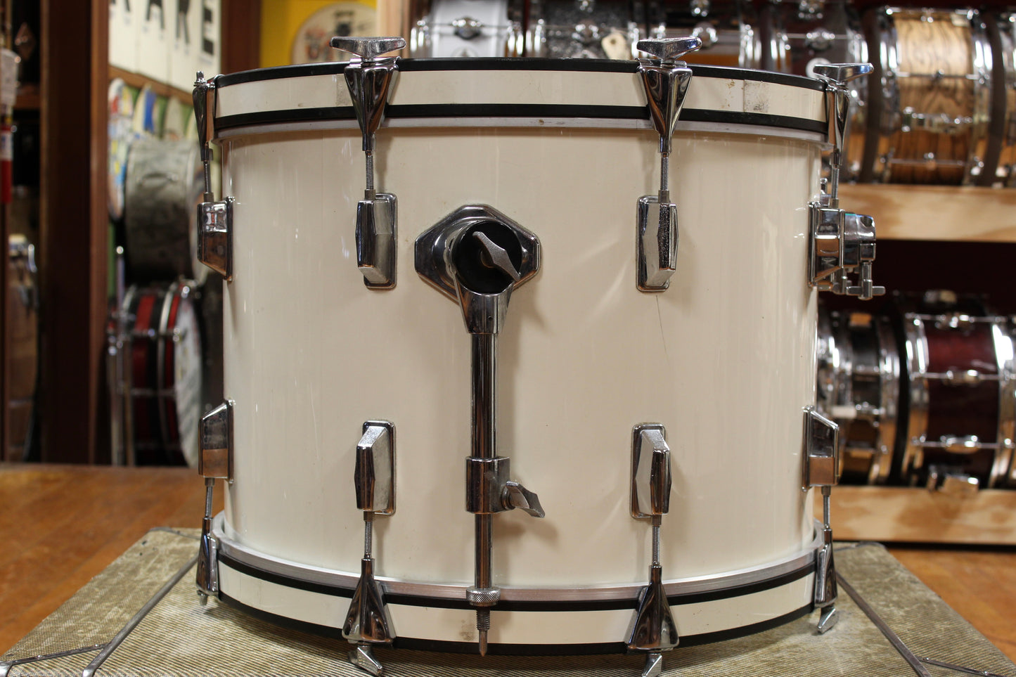 1980s Pearl Maple Shell Outfit in White Gloss 14x20 8x12 9x13 16x16