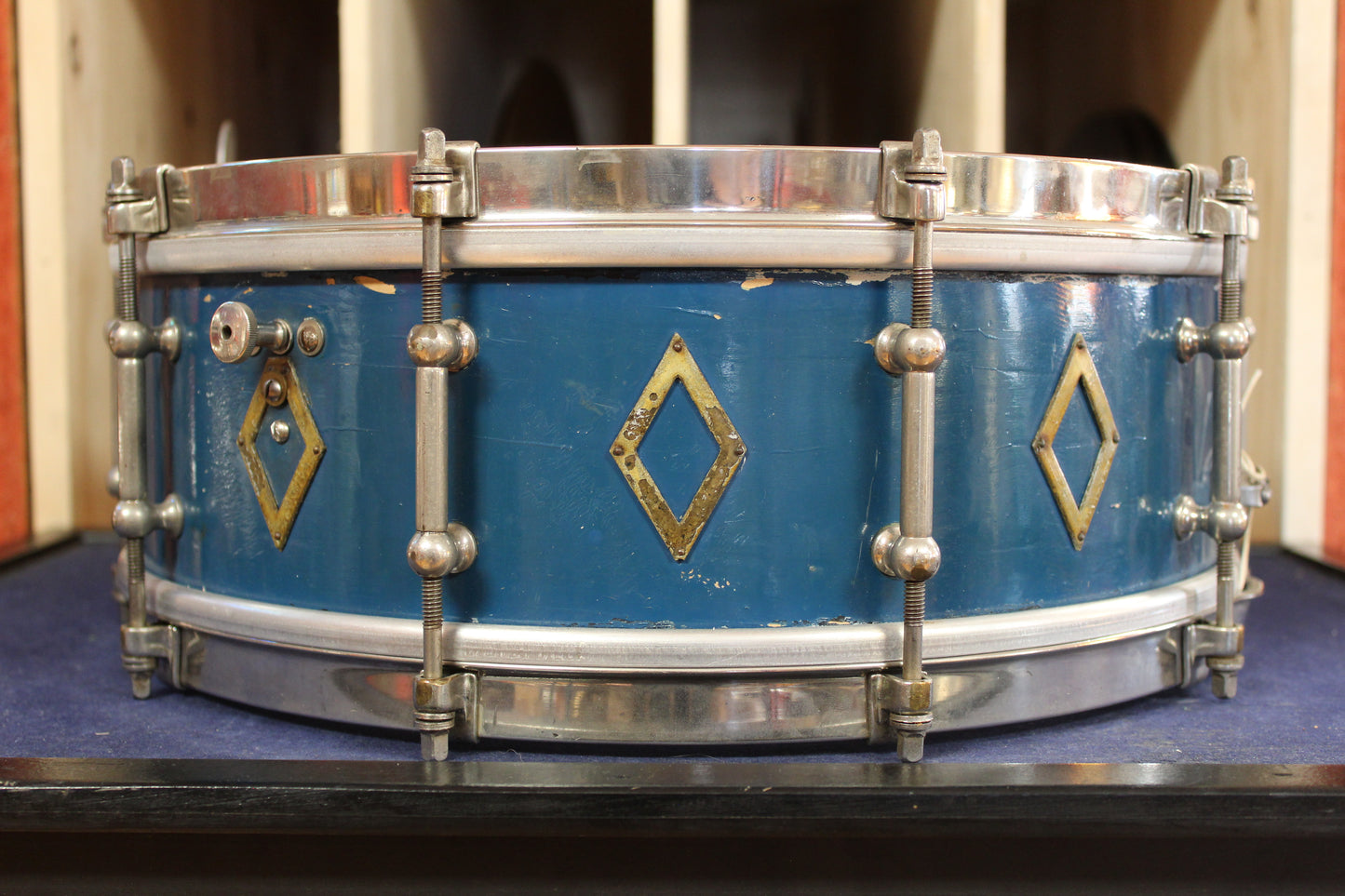 1933 Ludwig & Ludwig 5x14 Professional Model in 'Hi-Luster Blue'