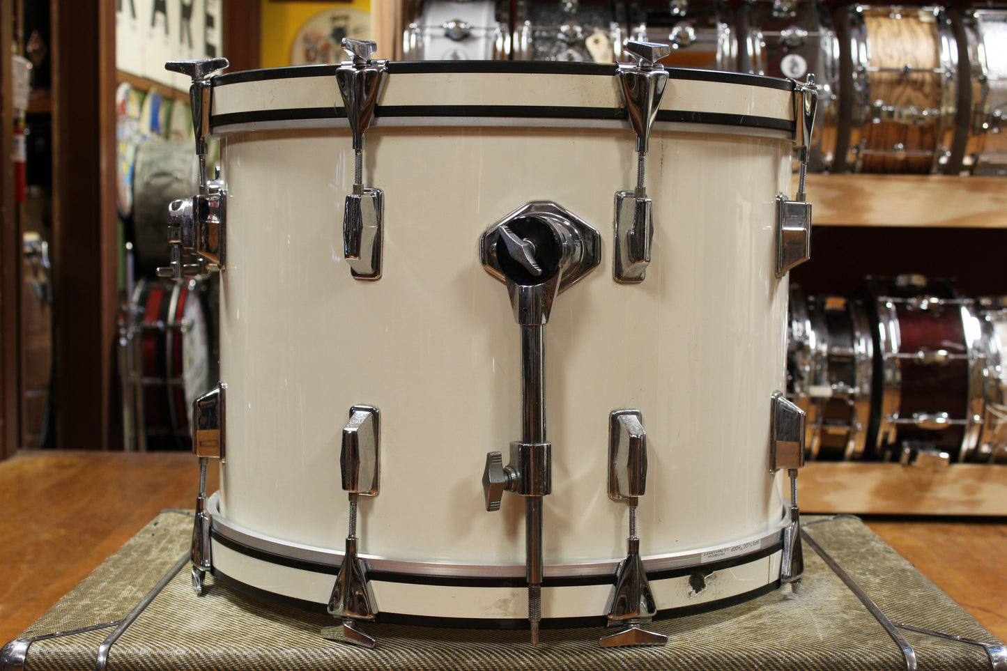 1980s Pearl Maple Shell Outfit in White Gloss 14x20 8x12 9x13 16x16
