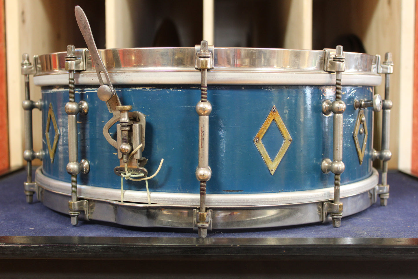 1933 Ludwig & Ludwig 5x14 Professional Model in 'Hi-Luster Blue'