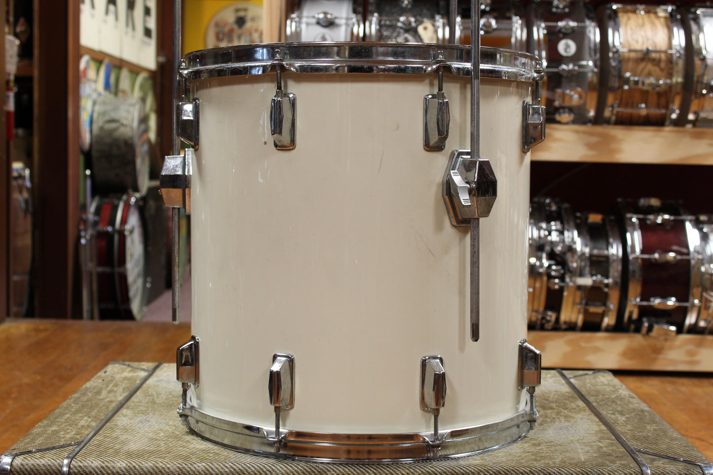 1980s Pearl Maple Shell Outfit in White Gloss 14x20 8x12 9x13 16x16