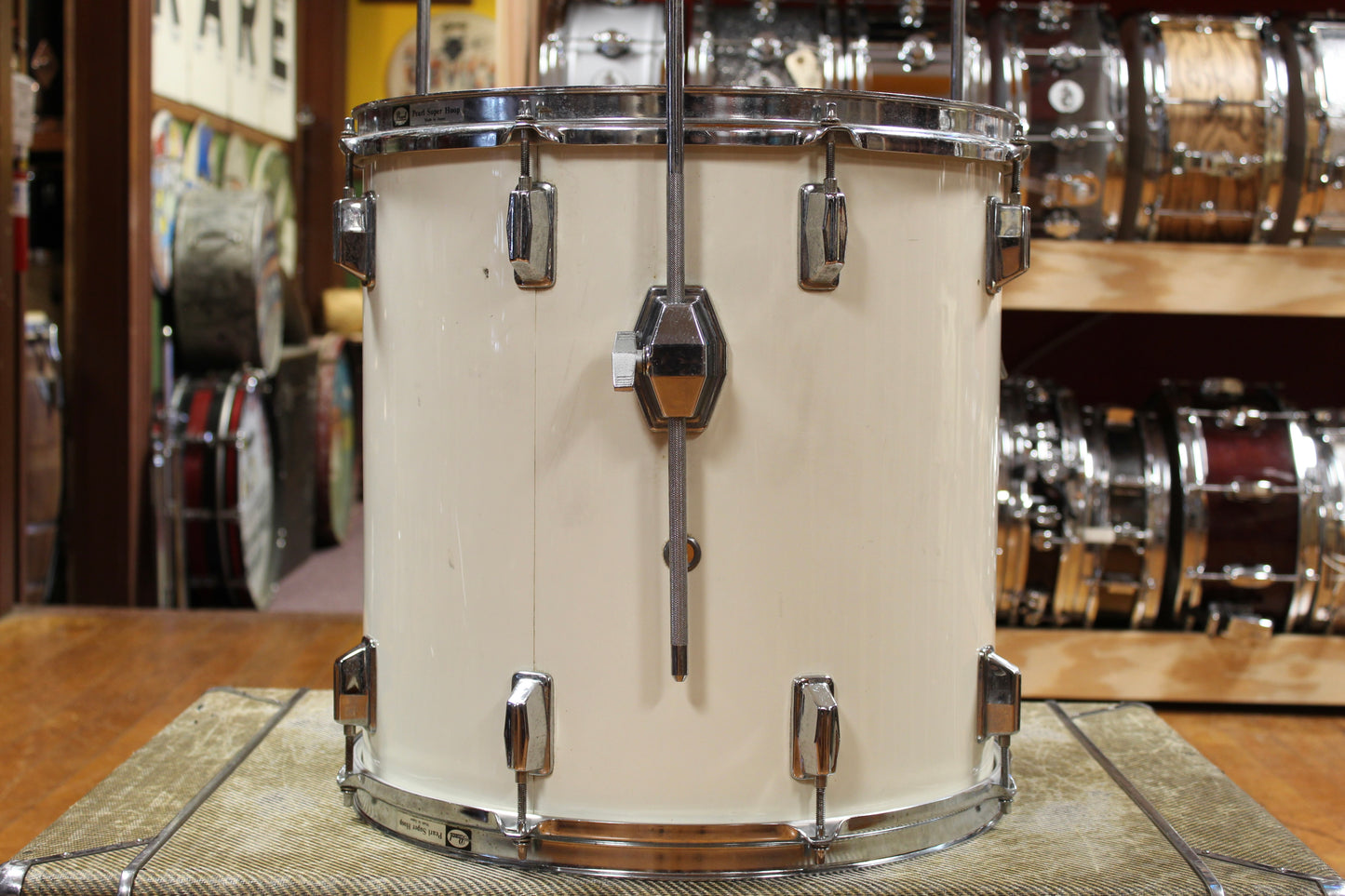 1980s Pearl Maple Shell Outfit in White Gloss 14x20 8x12 9x13 16x16