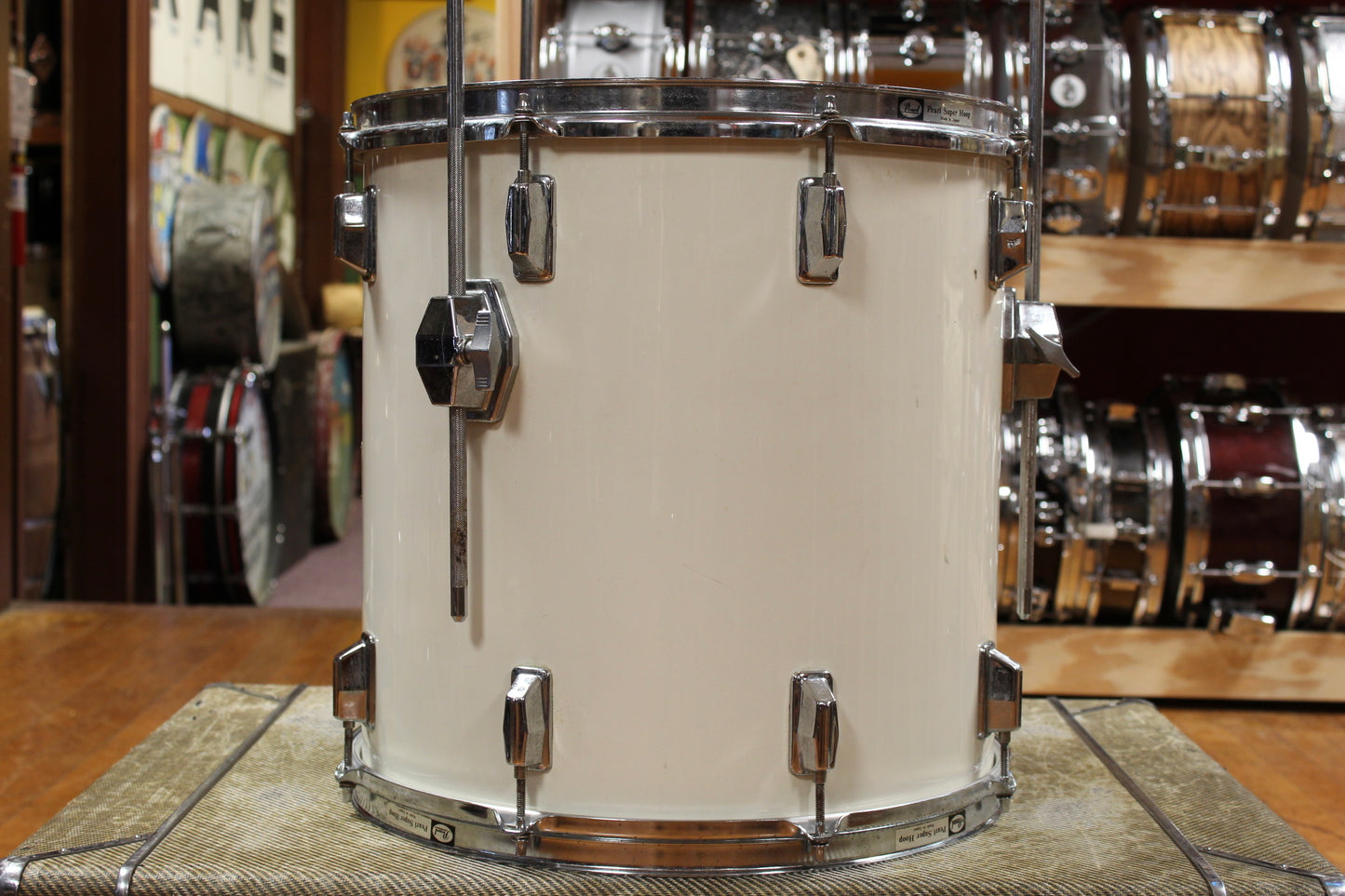 1980s Pearl Maple Shell Outfit in White Gloss 14x20 8x12 9x13 16x16