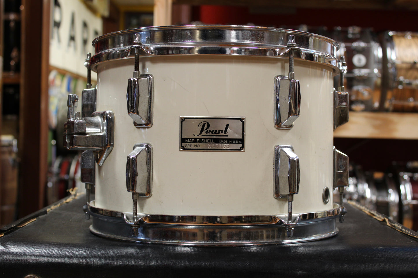 1980s Pearl Maple Shell Outfit in White Gloss 14x20 8x12 9x13 16x16