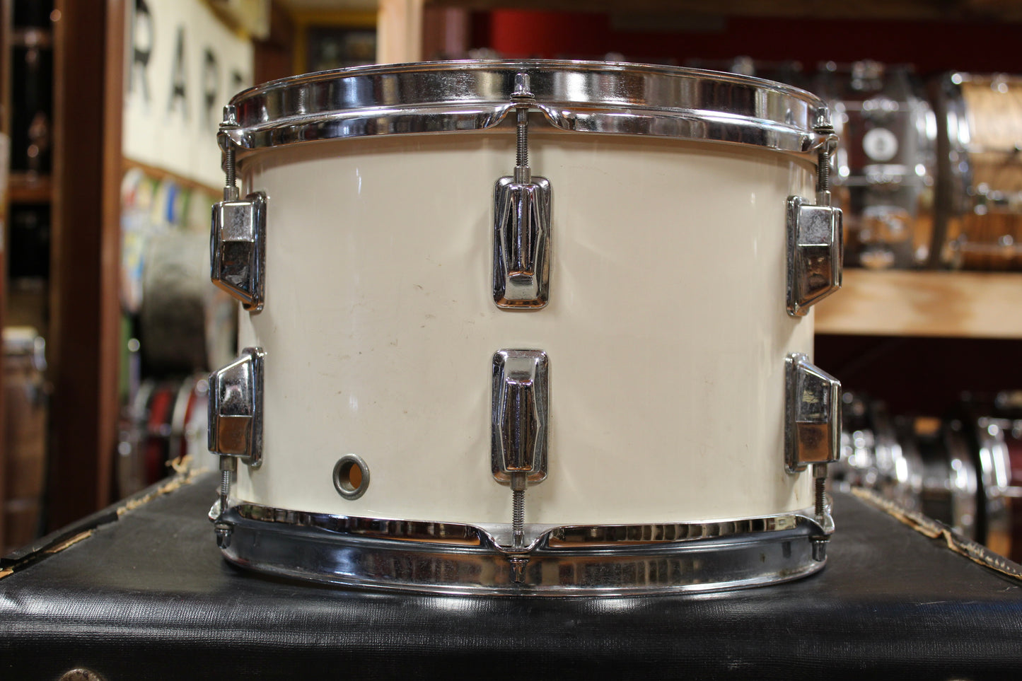 1980s Pearl Maple Shell Outfit in White Gloss 14x20 8x12 9x13 16x16