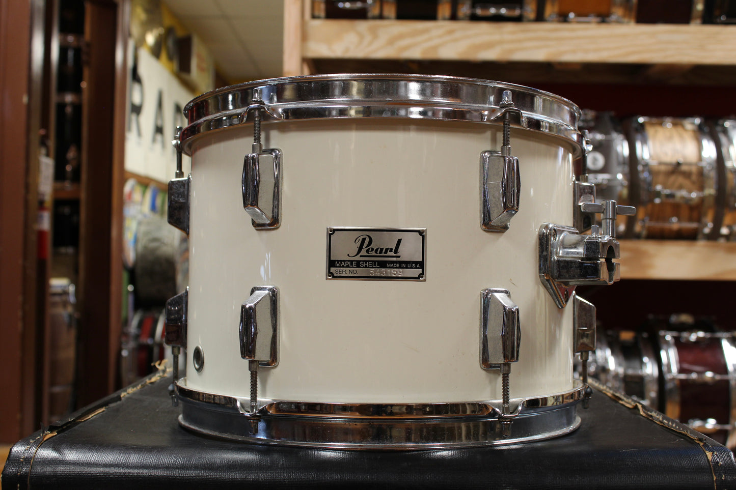 1980s Pearl Maple Shell Outfit in White Gloss 14x20 8x12 9x13 16x16