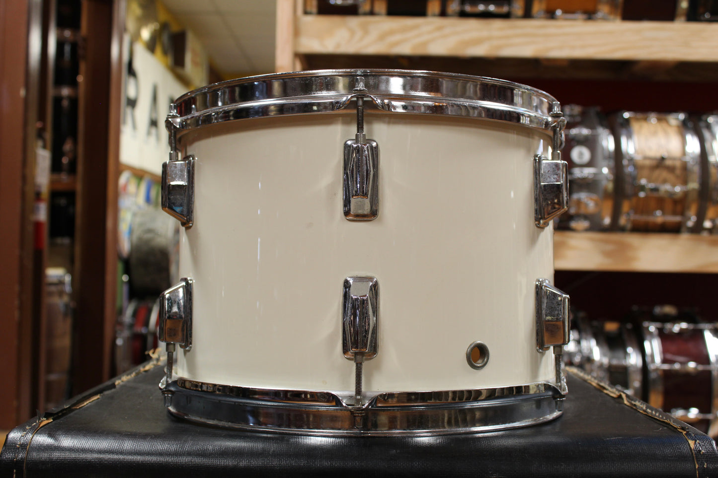 1980s Pearl Maple Shell Outfit in White Gloss 14x20 8x12 9x13 16x16