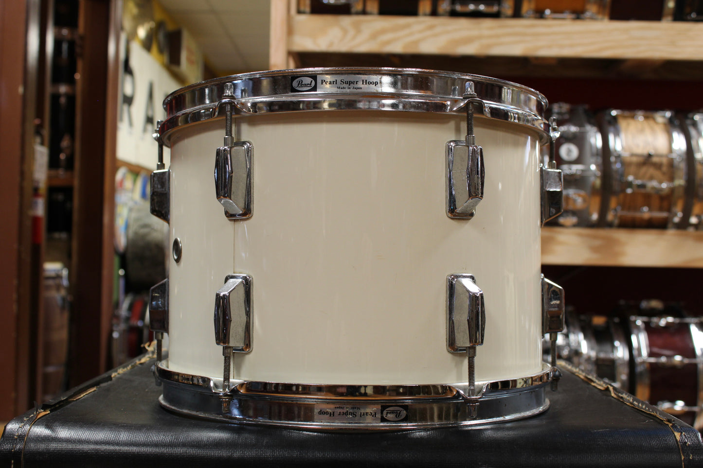 1980s Pearl Maple Shell Outfit in White Gloss 14x20 8x12 9x13 16x16