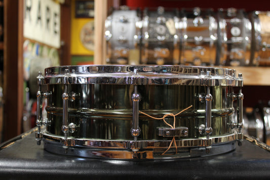 Pearl 5x14 SensiTone Brass Shell Snare Drum
