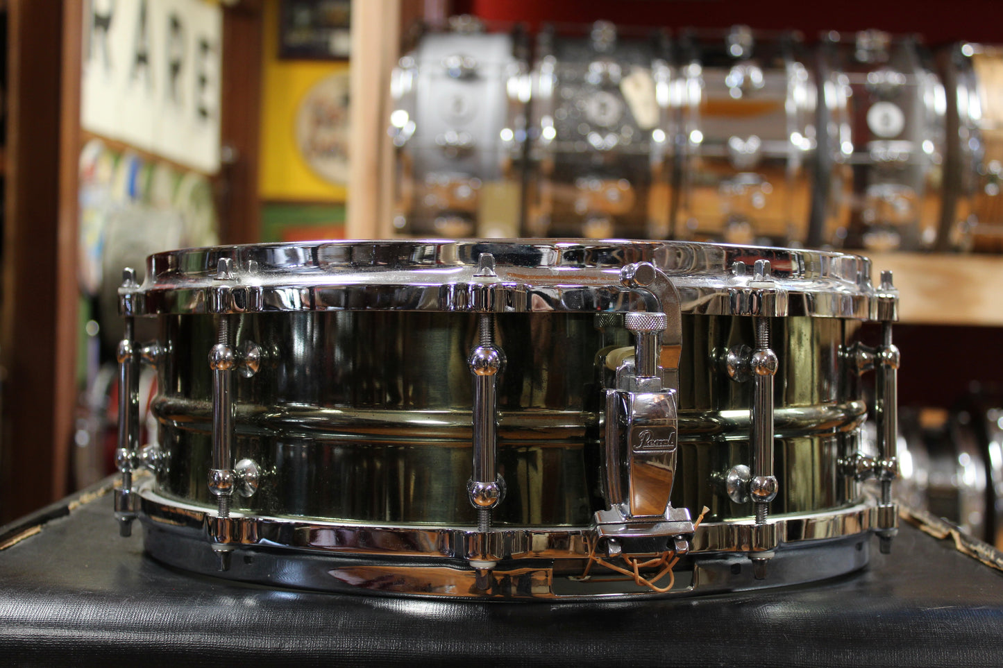Pearl 5x14 SensiTone Brass Shell Snare Drum