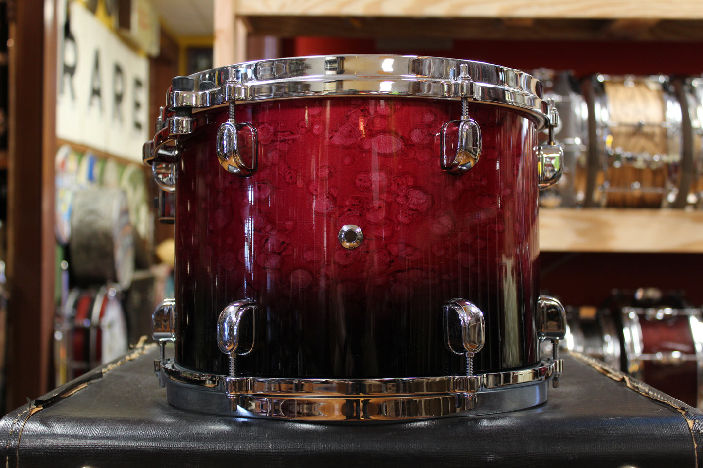 Tama Starclassic Walnut Birch Outfit in Molten Dark Raspberry Fade 16x22 8x10 9x12 14x16