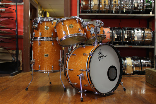 Gretsch USA Custom in Gold Glass Glitter 14x22 8x12 9x13 10x14 16x16