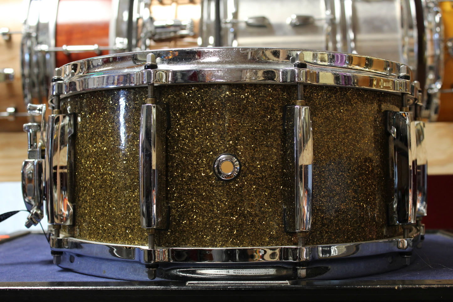 Pearl 6.5x14 Masters Studio Snare Drum in Bronze Sparkle
