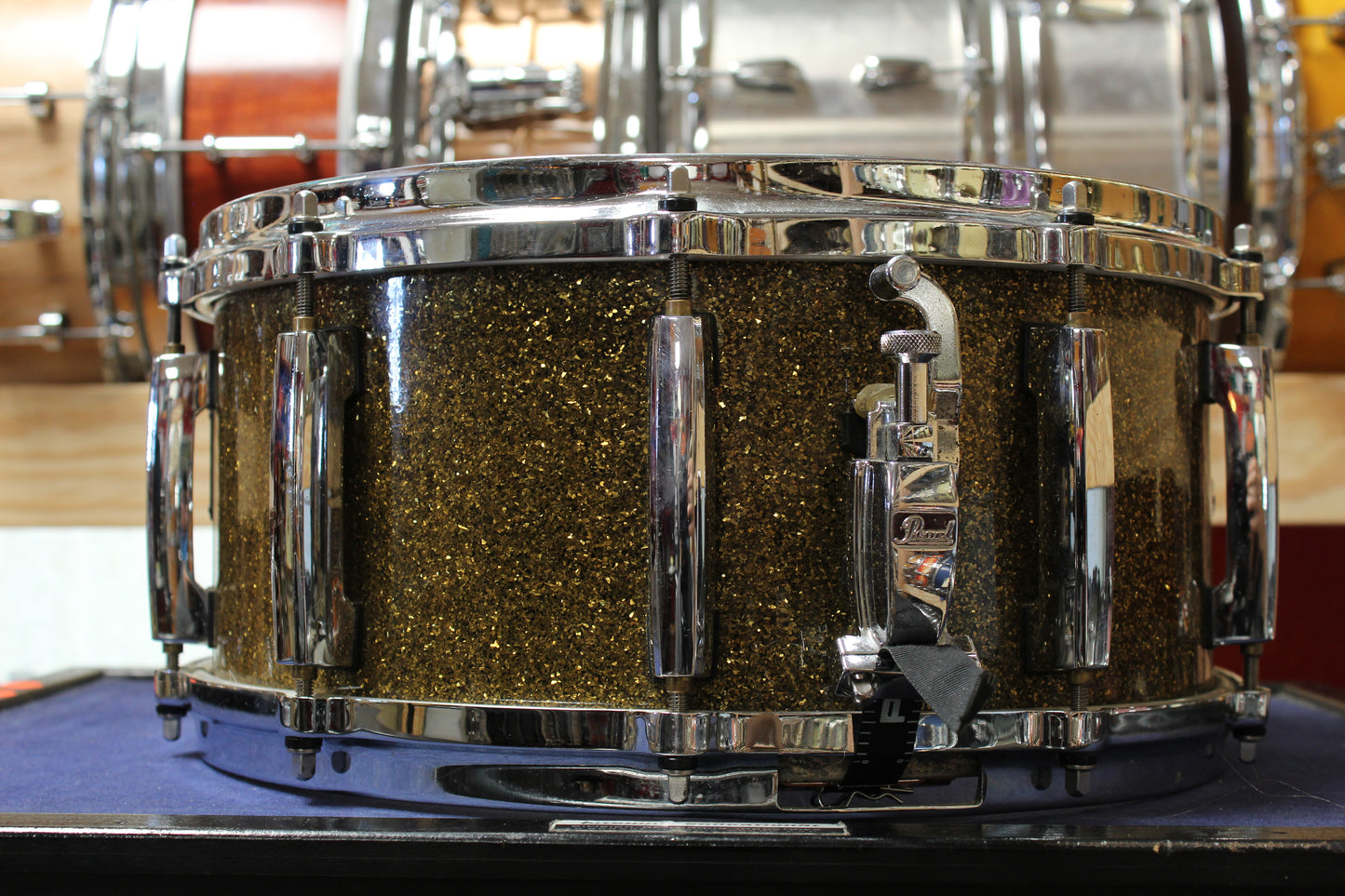 Pearl 6.5x14 Masters Studio Snare Drum in Bronze Sparkle