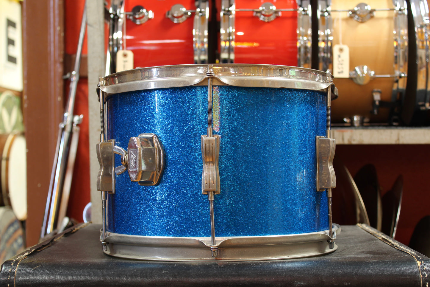 1960s Ludwig Club Date Outfit in Blue Sparkle 14x20 8x12 5x14
