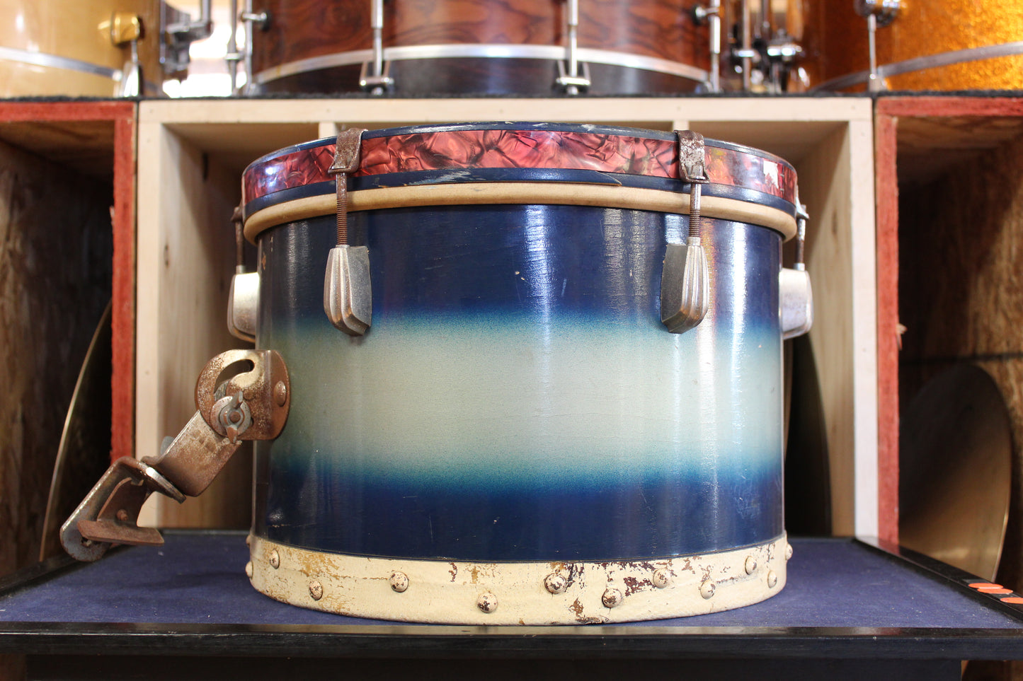 1930s Slingerland 9x13 Radio King Tom in Blue and Silver Duco