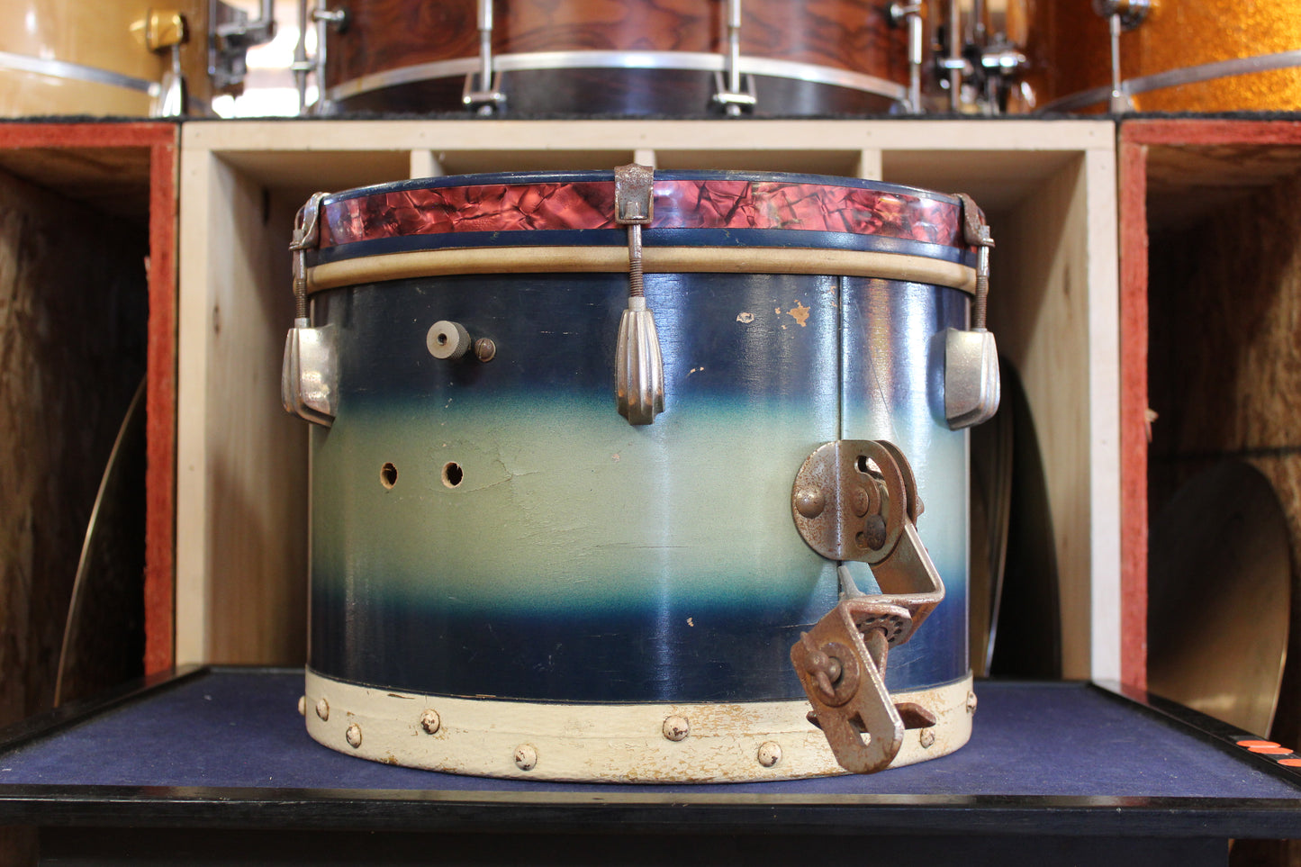 1930s Slingerland 9x13 Radio King Tom in Blue and Silver Duco