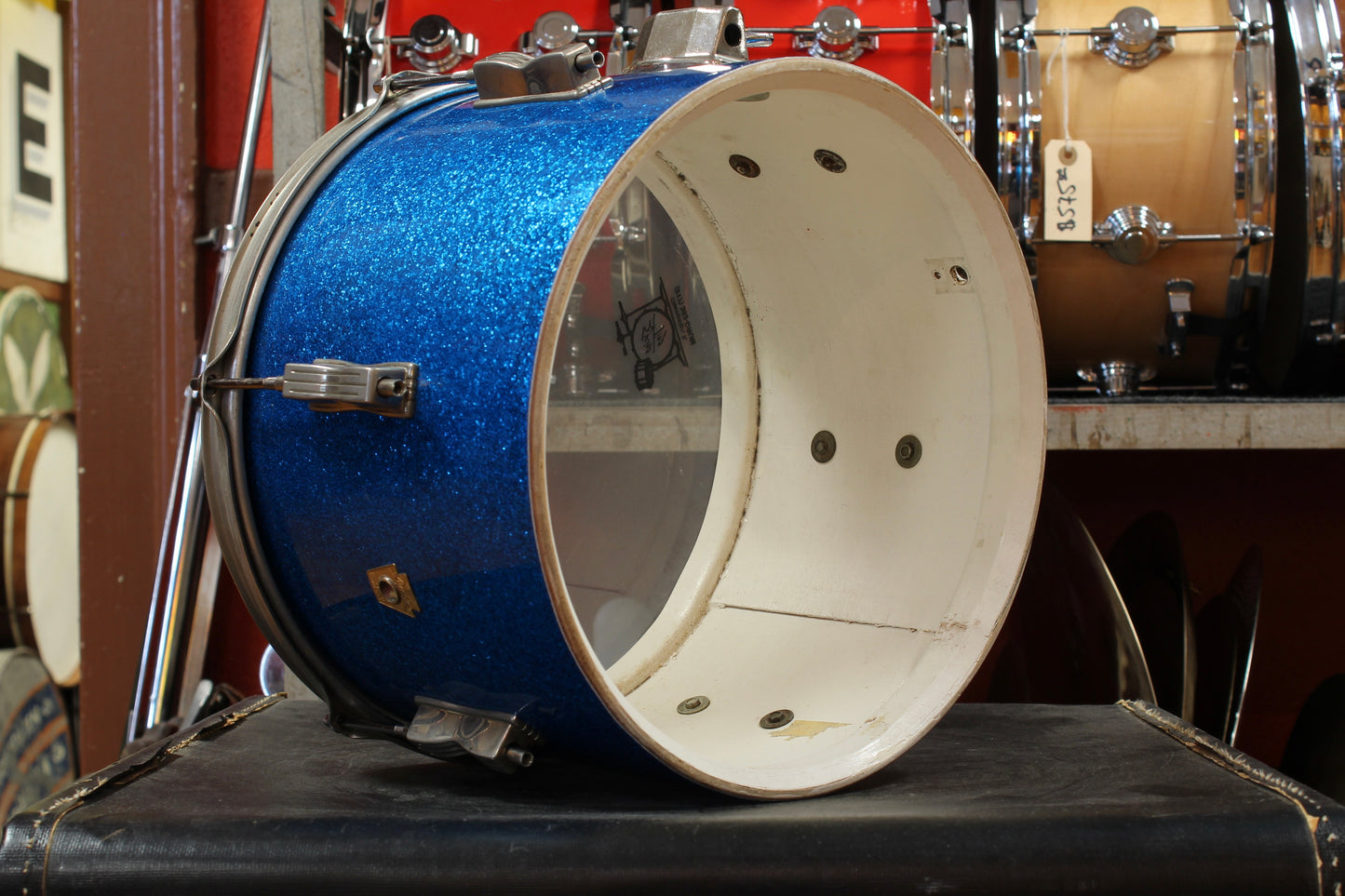 1960s Ludwig Club Date Outfit in Blue Sparkle 14x20 8x12 5x14